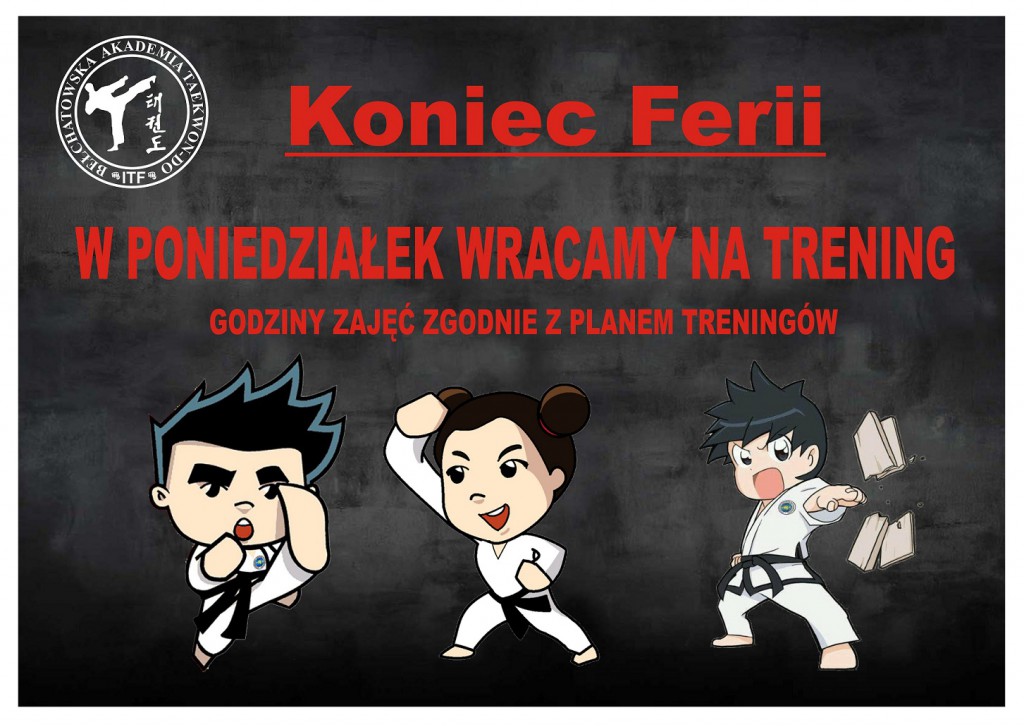 koniec ferii 2015