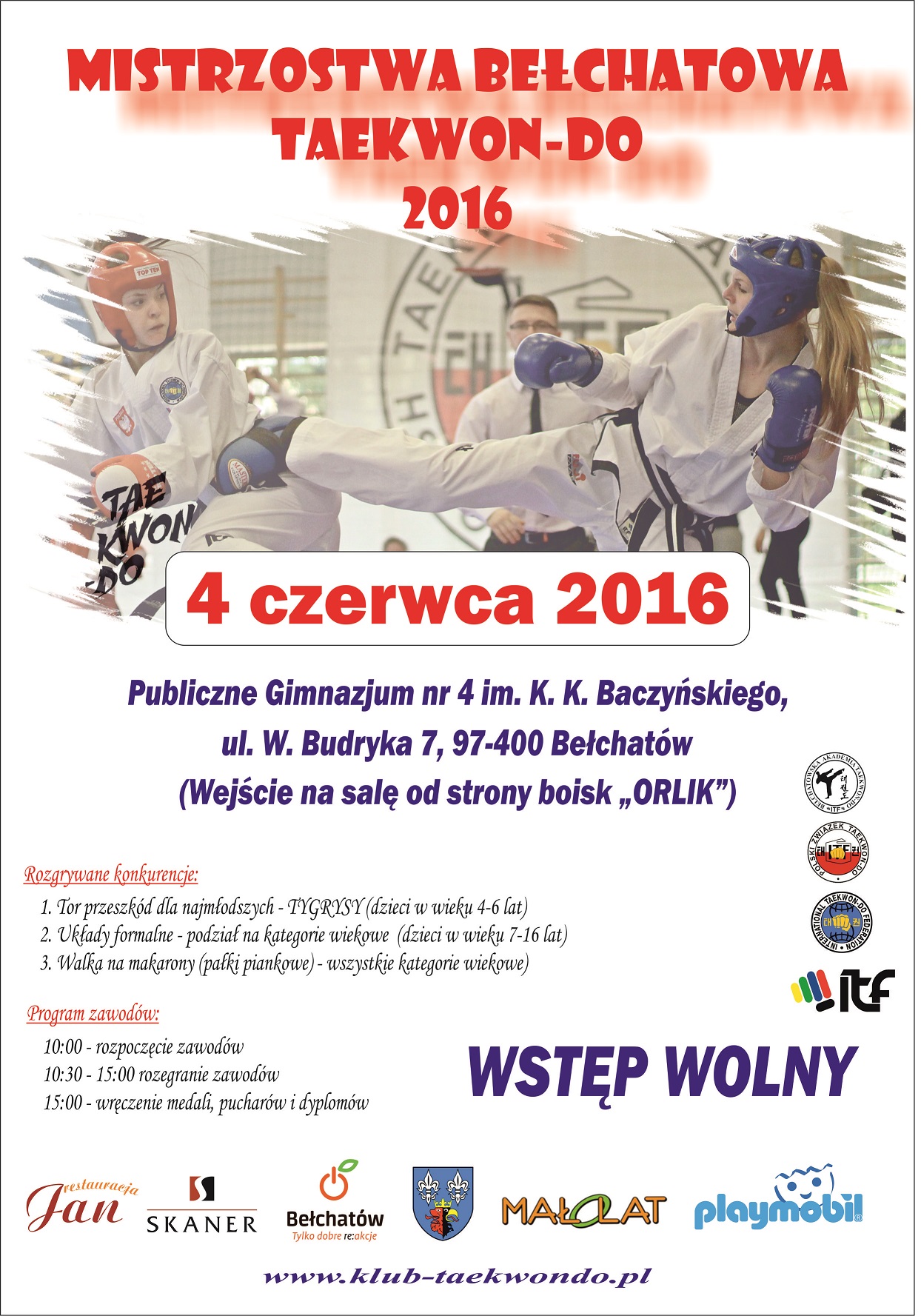PLAKAT 2016 - Mistrzostwa Bełchatowa TKD